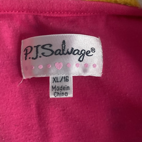 PJ Salvage Girl's Fleece Emoji/Hearts Pajama Set - Picture 6 of 8